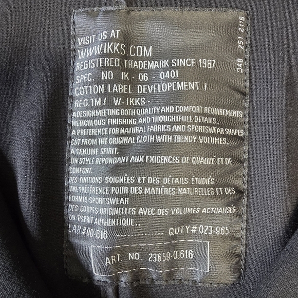 IKKS Women’s Blazer Knit Jacket Double Breasted Size 34 XSmall Black Label - Picture 3 of 11